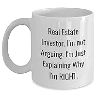 Real Estate Investor Mug - Real Estate Investor Gifts - Real Estate Investor Gift Ideas - Real Estate Investor Gifts for Men - Real Estate Investor Gifts for Women - Mother's Day Funny Gifts