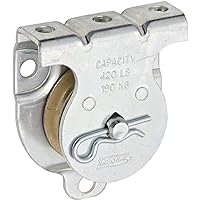 National Hardware N233-247 3219BC Wall/Ceiling Mount Single Pulleys in Zinc, 1-1/2 in.