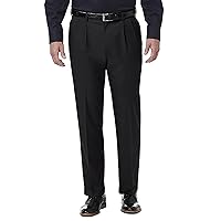 Haggar Mens Premium Comfort Classic Fit Pleat Front Pant Reg. And Big And Tall Sizes