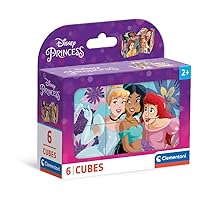 Clementoni Princess 40660 Children's 2 Years, Cartoons, Cubes, Disney Jigsaw Puzzle, Made In Italy, Multicoloured,