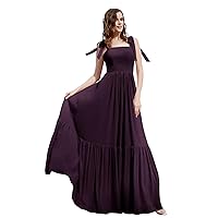 Chiffon Bridesmaid Dresses Square Neck Wedding Guest Dress A Line Formal Evening Gowns