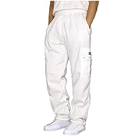 Men's Casual Pants Rope Plus Size Solid Sports Trousers Summer 2024 Trendy Outdoor Pant with Pockets