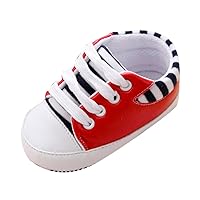 Boys House Shoes, Infant Toddler Baby Girls Flowers Soft Solid Prewalker Princess Shoes Headband Gift