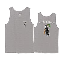 Black Summer Palm Graphic Till Death Cool Bones Surf Obei Society Men's Tank Top