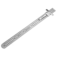 Performance Tool W5707 6-Inch Stainless Steel Sliding Depth Gauge, Silver