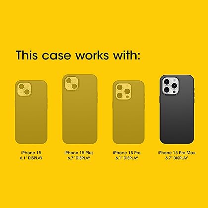 Otterbox iPhone 15 Pro MAX (Only) Defender Series XT Case - BABY BLUE JEANS (Blue), Screenless, Rugged, Snaps to MagSafe, Lanyard Attachment