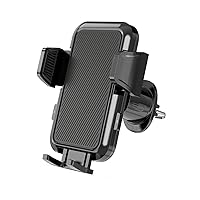 Upgraded Hands-Free Car Phone Holder, Universal Cellphone Car Mount, 360 Degree Rotation Phone Mount Cradles for 4-7 Inch Smartphones (Diagonal Black)