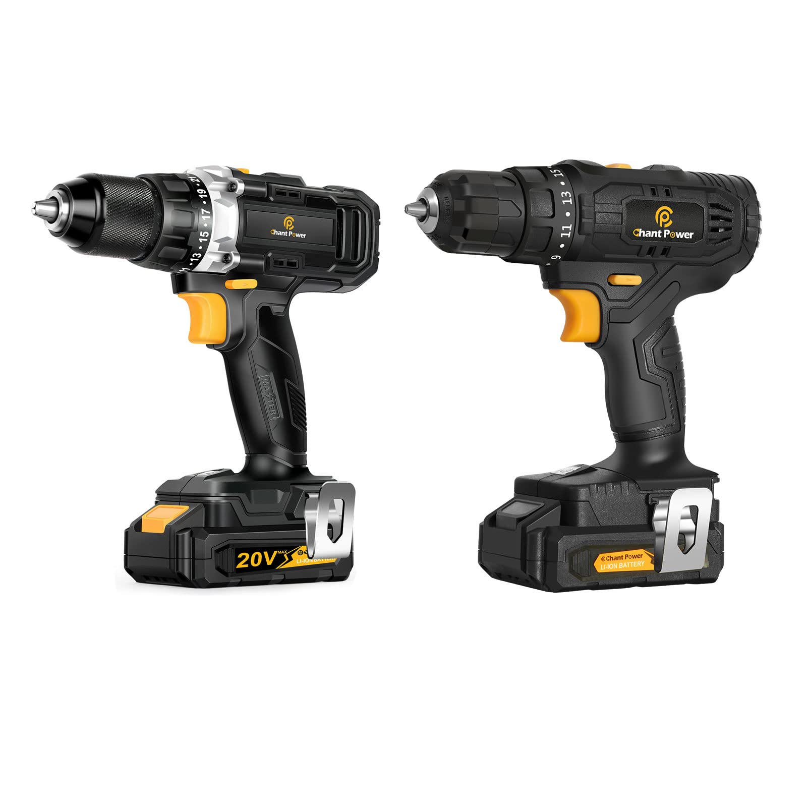 C P CHANTPOWER 20V Cordless Drill With 1/2
