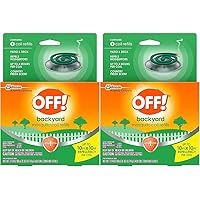 OFF! Backyard Mosquito Repellent Coil Refills, Perfect for Outdoor Patios Country Fresh Scent, 6 Count (Pack of 2)