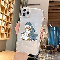 Funny Anime Cat Phone Case for Samsung Galaxy S8 S9 S10 S10e S23 S22 S21 S20 FE Ultra Plus Note 8 9 10 Lite 20 Ultra Clear Shell,7,S20
