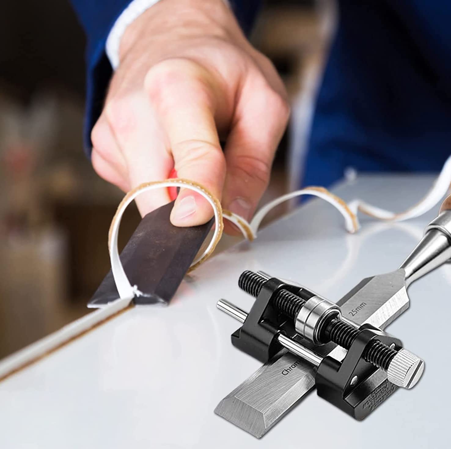 ノミ研ぎ器 ホーニングガイド シャープナー 角度固定 調整可能 研磨 ガイド