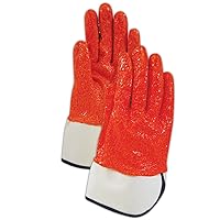 MAGID 1591ORKV7 1591ORKV Kevlar Blend Gloves with Full Nitrile Coating - Cut Level 5, 4X-Large, Taupe Hi/Vis , 7 (Pack of 12)