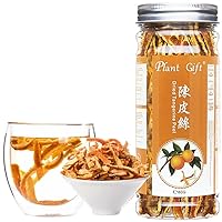 Plant Gift Tangerine Tea 陈皮 Dried Orange Peel Strip, 100% Natural Pure, Dried Mandarin Oranges, Cold Brew Tea, Dried Tangerines, Chen Pi 80G / 2.82oz
