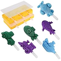Popsicle Molds for Kids and Toddlers, Silicone Popsicle Molds Bpa Free, Mini Baby Ice Pop Mold, Ice Cream Mold with Reusable Sticks, popsicle Maker Mold Set Easy Unmold 6 Pieces