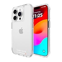 Case-Mate Tough Clear iPhone 15 Pro Case [16ft D3O Drop Protection] [Wireless Charging Compatible] Phone Case for iPhone 15 Pro 6.1
