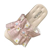 Girl Slipper Sock Children Slippers Small Fresh Princess Versatile Fashion Fairy Beach Flat Girl Slippers Size 13