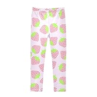 Toddler Girls Leggings Stretch Yoga Pants Athletic Leggings for Kids Girls Toddler 4-10 Years