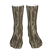 Classic Military Camouflage Camo Vector Print Mid-Calf 16in All Season For Men & Women Compression Socks
