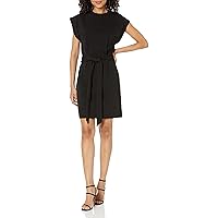 Vince Women's Short Sleeve Tie Waist Dress