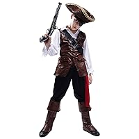 Boys Deluxe Pirate Costume with Hat