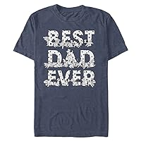 Disney Big & Tall 101 Dalmations Pongo Best Dad Ever Men's Tops Short Sleeve Tee Shirt
