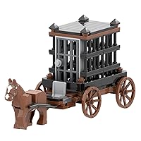 MOOXI-MOC Military Series Prison Van Building Block Model Set,Simulate A War Scene,Creative Building Blocks Toy Kit(83pcs)
