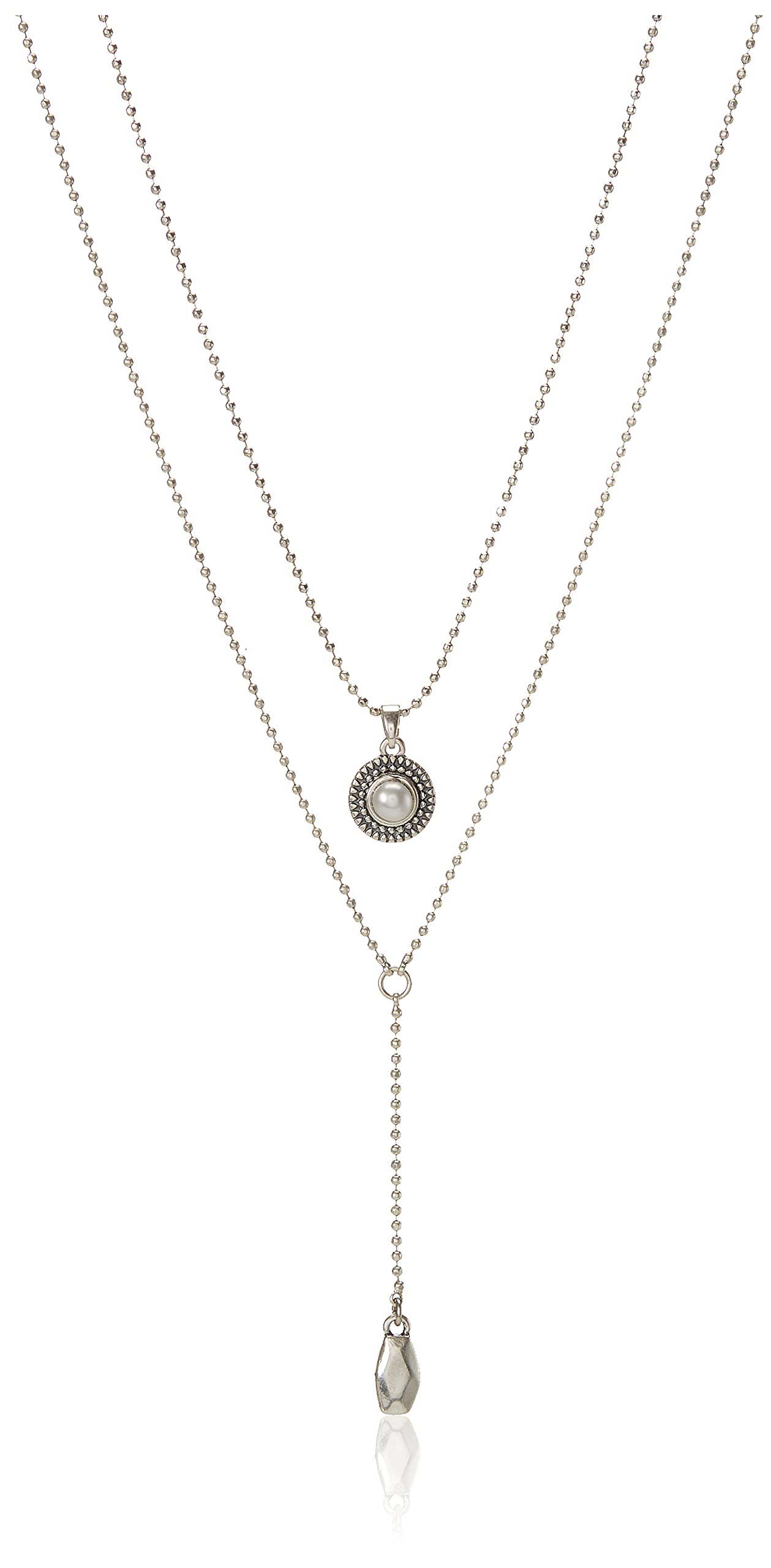 Lucky Brand Womens Pearl Delicate Necklace