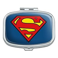 Superman Classic S Shield Logo Rectangle Pill Case Trinket Gift Box