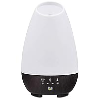 Essential Oil Diffuser, Cool Mist Humidifier and Aromatherapy Diffuser, FSA HSA Eligible with 500ML Tank for Large Rooms, Adjustable Timer, Mist Mode and 7 LED Light Colors, White