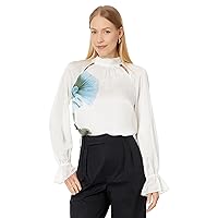 Ted Baker Women's Avaly Long Sleeved Cut Out Blouse