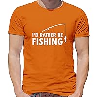 I'd Rather Be Fishing - Mens Premium Cotton T-Shirt
