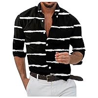 Mens Plus Size Long Sleeve Shirts Designer Spring Summer Casual 3D Printing Hawaii Shirt Long Sleeve Shirts