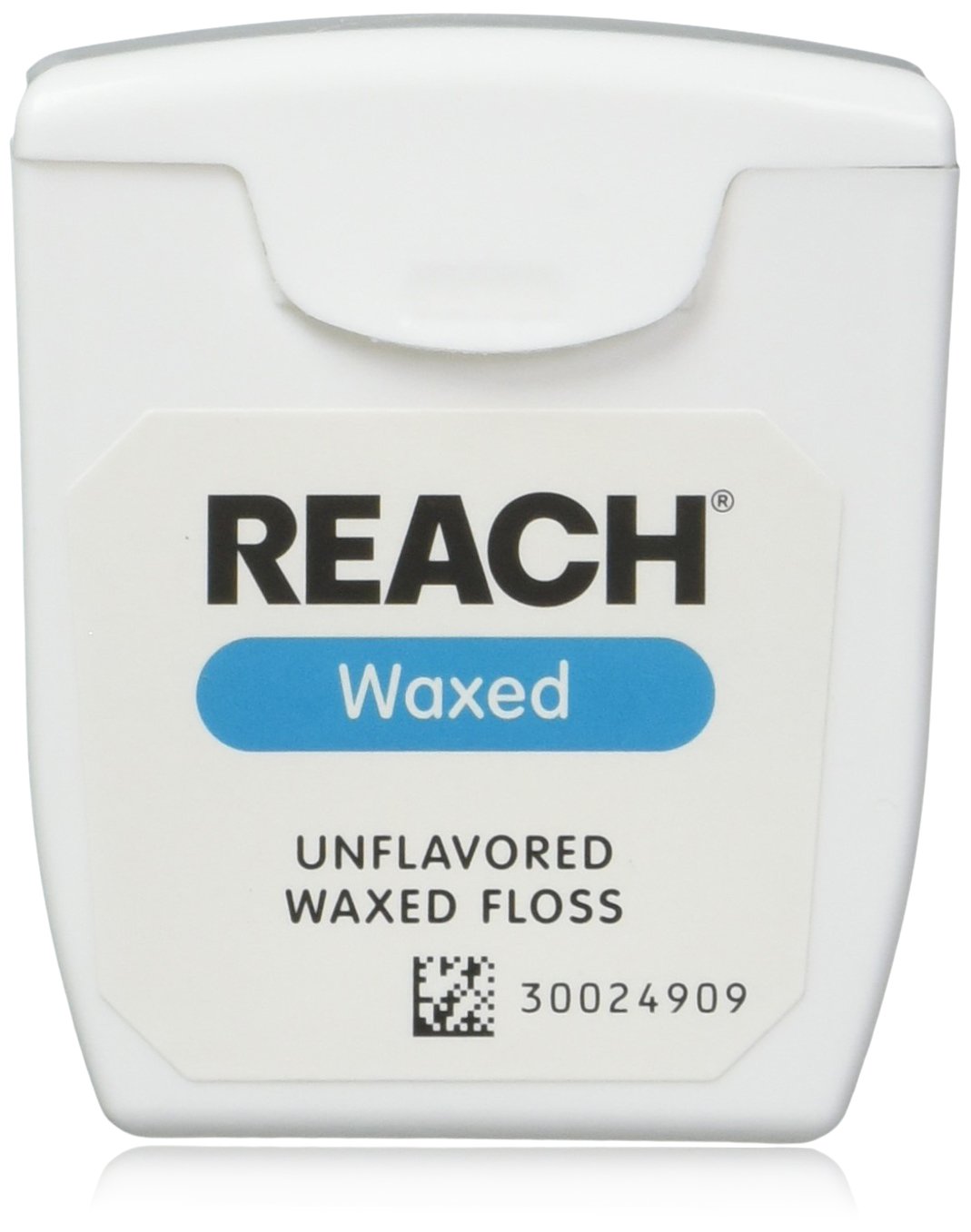 REACH Unflavored Waxed Dental Floss, 55 yds