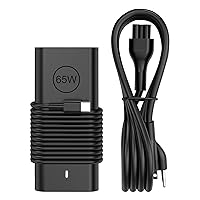 Newest Rugged Slim 65W USB C Laptop Charger Compatible with Dell XPS 12 13,Chromebook 11 14,Latitude 3000 5000 Series,Dell Laptop Charger LA65NM190,HA65NM190,DA65NM190,65W Type C AC Power Adapter