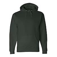 J America Adult Premium Fleece Pullover Hood (Forest Green) (L)