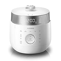 CRP-LHTR0609FW Small Stainless Steel Rice Cooker 6-Cup (Uncooked), 12 Cups (Cooked) with Induction Heating Dual Pressure, 16+ Menu Options (White)