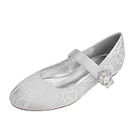 Womens Guest Wedding Shoes Comfort Flats Bridesmaid Shoes Mary Jane Bridal Wedding Round Toe 1.5CM Flat Sandals