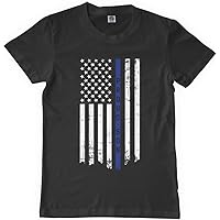 Threadrock Big Boys' Proud Son Thin Blue Line Flag Youth T-Shirt