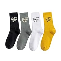 4 Packs Ye Must Be Born Again Socks Hip Pop Fashion Socks For Men And Women