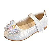Slip on Shoes Little Kid Shoes Fashion Summer Children Sandals Girls Casual Shoes Flat Bottom Lightweight Rhinestone Bow Cartoon Jelly Shoes
