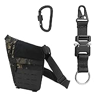 Crossbody Sling Bag, Conceal Carry Gun Bag and military keychain