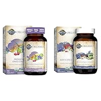 Organics Prenatal Vitamin Folate Energy Healthy Fetal Development & Men's Once Daily Whole Food Multivitamin Tablets