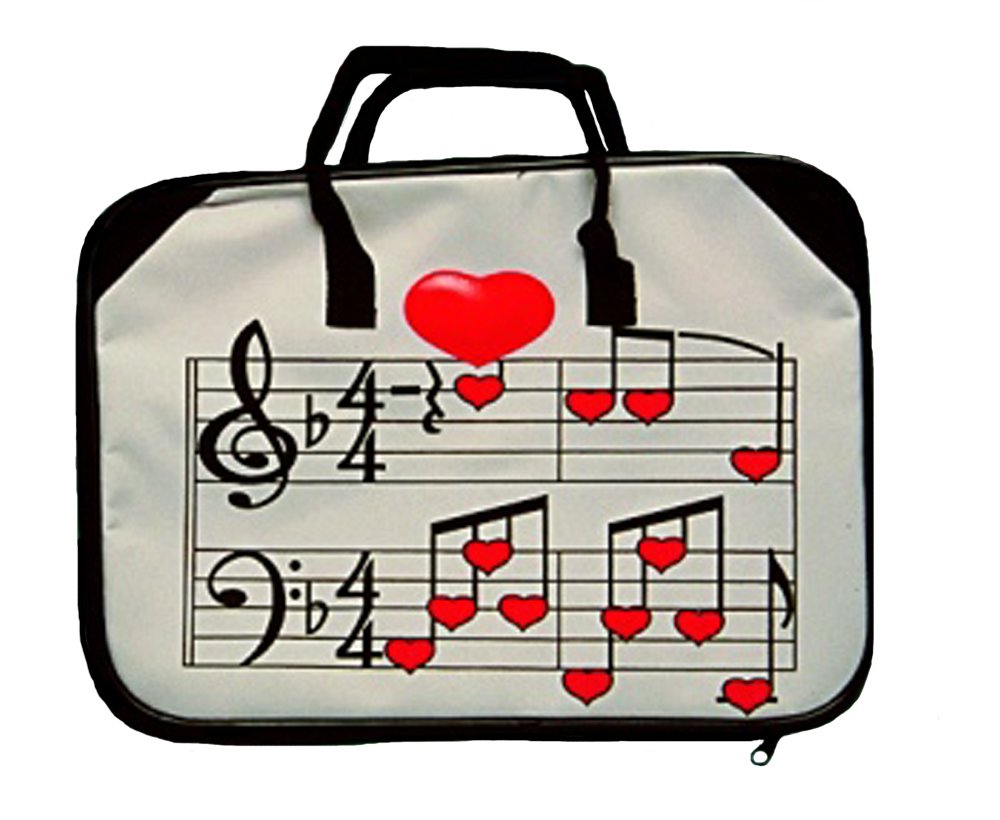 Music Treasures Co. Heart/Staff Briefcase