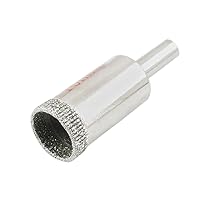 Uxcell a11092900ux0172 Glass Tile Cutting Hole Saw Silver Tone