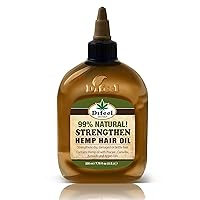 Difeel Hemp 99% Natural Hemp Hair Oil - Strengthen 7.78 ounce