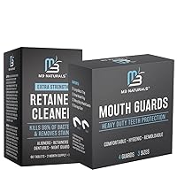 Retainer Cleaner 60 Tablets and Mouth Guard Bundle
