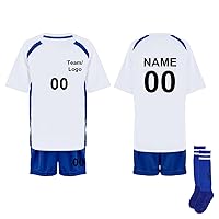 TopTie Custom Soccer Jersey, Unisex Soccer Shirt Set, Soccer Uniform with Jersey, Shorts and Socks