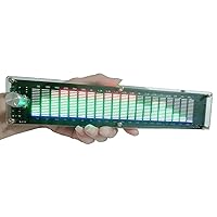 LED Music Spectrum Display Multimode DSP Equalizer Level Indicator Light Rhythm Analyzer VU Meter USB DC 12V Car Power Amplifier (Supports DSP)