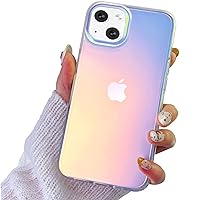 I-MGAE-IN-AR Compatible with iPhone 13 Case Clear Frosted Laser Glitter Bling Women Girls, High-Grade TPU and Hard PC Shockproof Unique Aesthetic Design Phone Hard Case