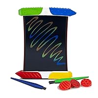 Boogie Board Scribble n’ Play Authentic Reusable Kids’ Drawing Board Creativity Kit, Includes Doodle Board with Color Burst, Instant Erase Button, Textured Drawing Tools and Styluses for Kids Ages 4+